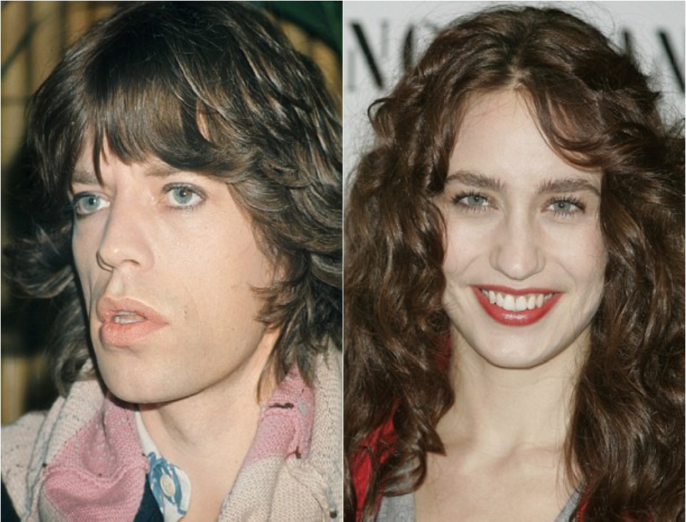 Mick Jagger And Lizzy Jagger