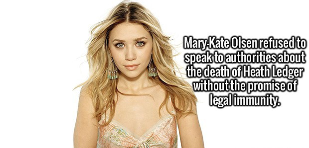 mary kate olsen headshot - MaryKate Olsen refused to speak to authorities about the death of Heath Ledger without the promise of legal immunity