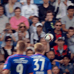 hit by soccer ball gif -