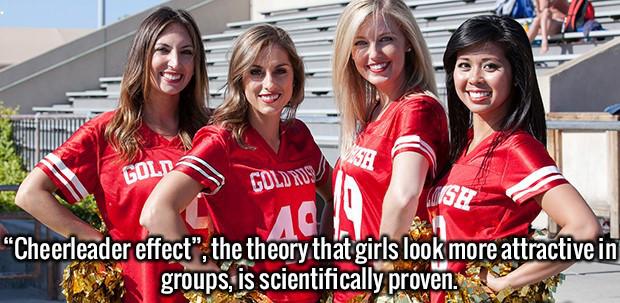 girl - Goldwy 50 "Cheerleader effect", the theory that girls look more attractive in groups, is scientifically proven. T
