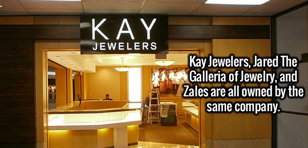 interior design - Kay Jewelers Kay Jewelers, Jared The Galleria of Jewelry, and Zales are all owned by the same company.
