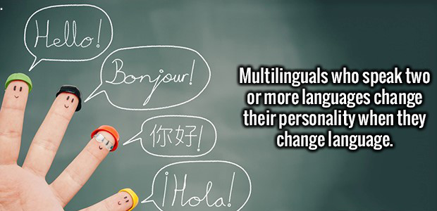 blackboard - our! Multilinguals who speak two or more languages change their personality when they 1735 change language. Lihul
