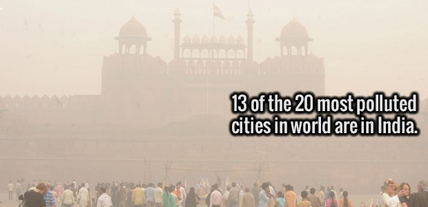 landmark - 13 of the 20 most polluted cities in world are in India.