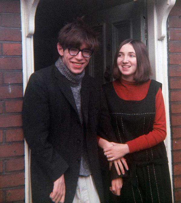 Stephen Hawking and his wife Jane Wilde, 1965.