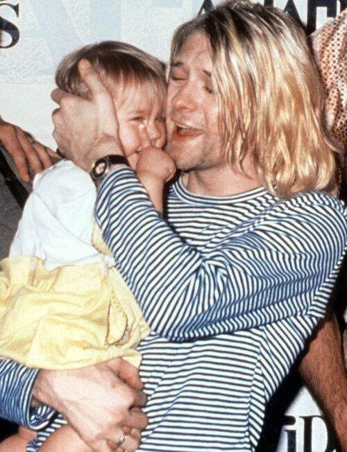 "Holding Frances in my arms is the best drug in the world." - Kurt Cobain.