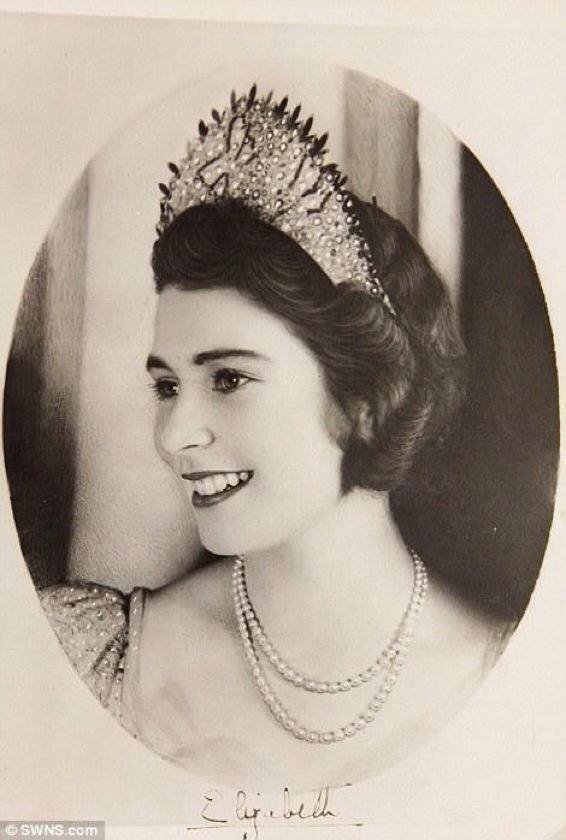 Queen Elizabeth II when she was an 18-year-old Princess.