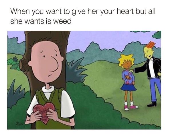 memes- she in vip with the drug dealers - When you want to give her your heart but all she wants is weed
