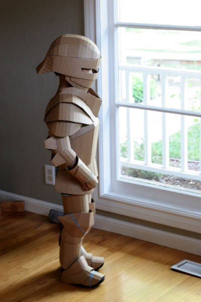 cardboard armor kids