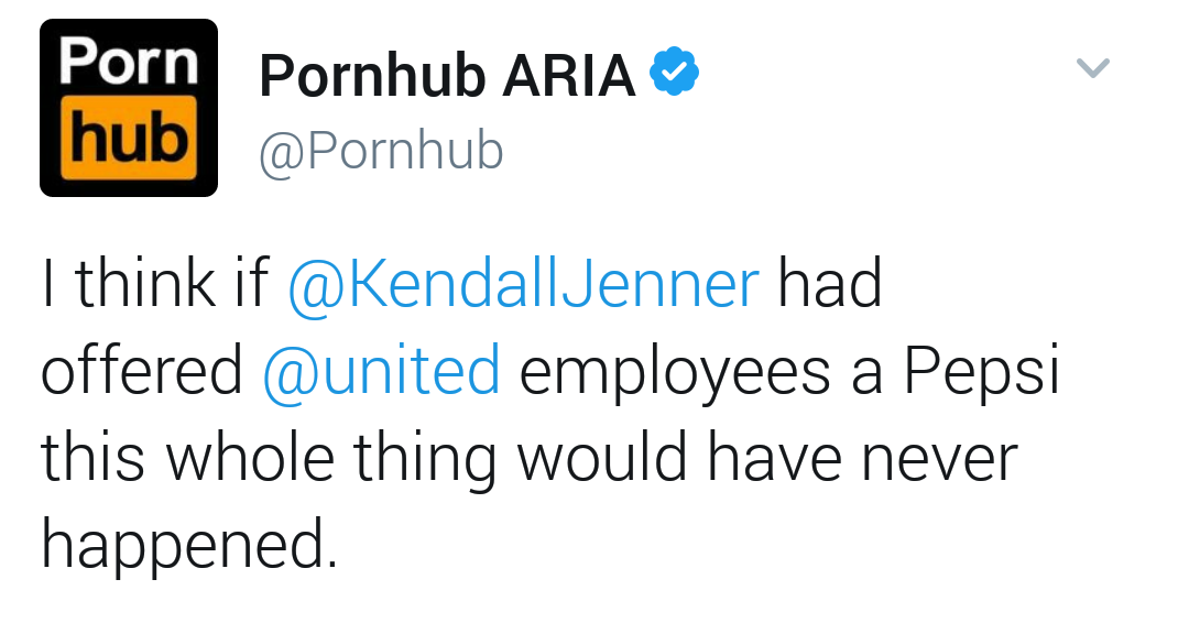 Porn Pornhub Aria hub | I think if had offered employees a Pepsi this whole thing would have never happened.