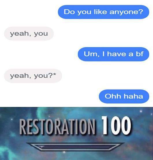 Meme about restoring from the friendship zone