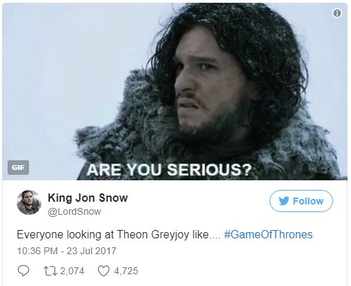 The Best Twitter Reactions To Last Nights Episode Of Game Of Thrones