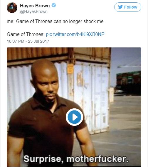 The Best Twitter Reactions To Last Nights Episode Of Game Of Thrones