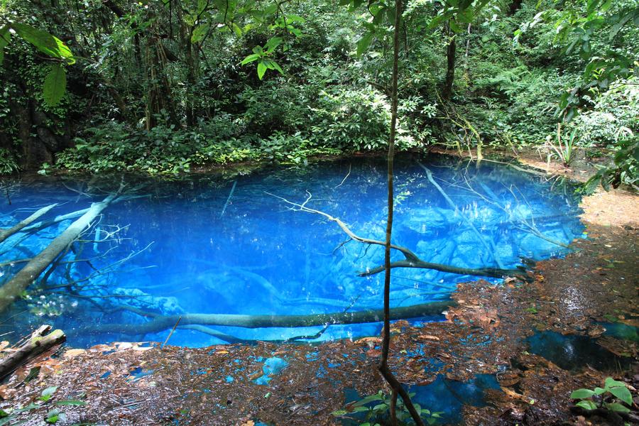 random blue pond myanmar