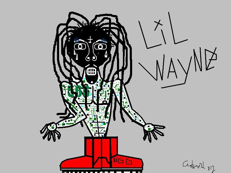 LIL WAYNE ART BY ANDRE HERRING THE KING