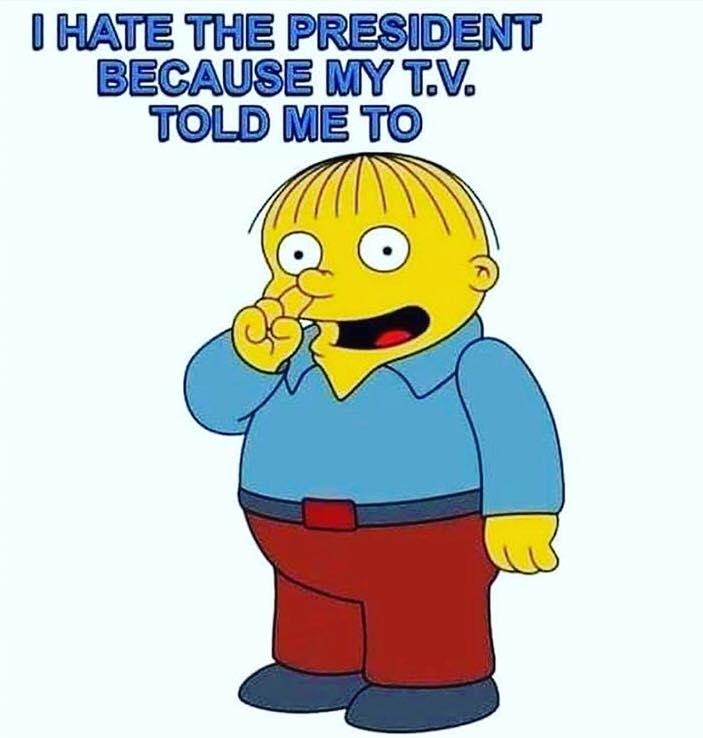 memes - hate the president because my tv told me to - I Hate The President Because My T.V. Told Me To