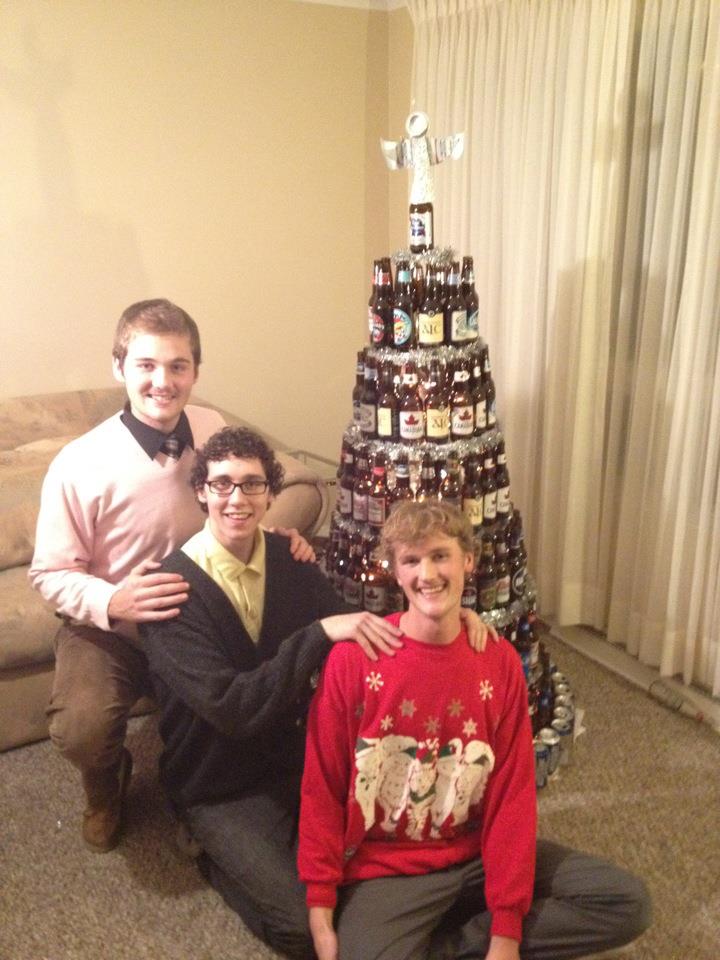 A beer christmas tree, what more can you say