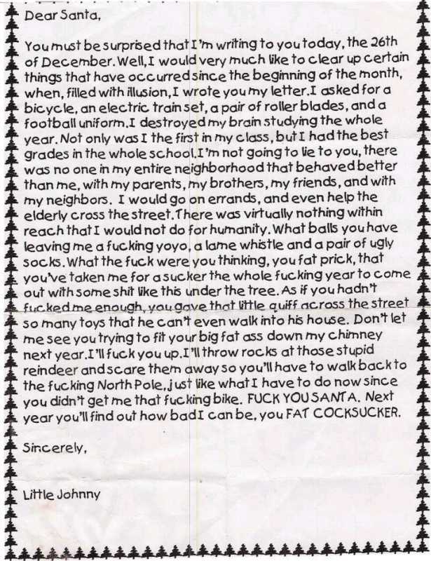 letter to santa clause 