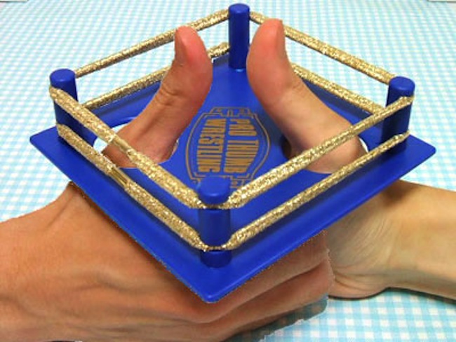 A Pro Thumb wrestling ring.