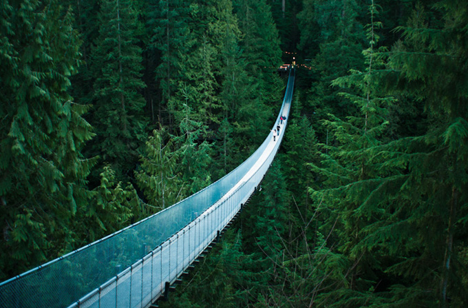 Capilano Suspension Bridge Vancouver  British Columbia