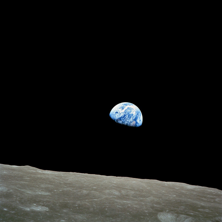 Earthrise A photo taken by astronaut William Anders during the Apollo 8 mission in 1968.
