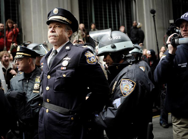Retired Philadelphia Police Captain Ray Lewis is arrested for participating in the Occupy Wall Street protests in 2011.