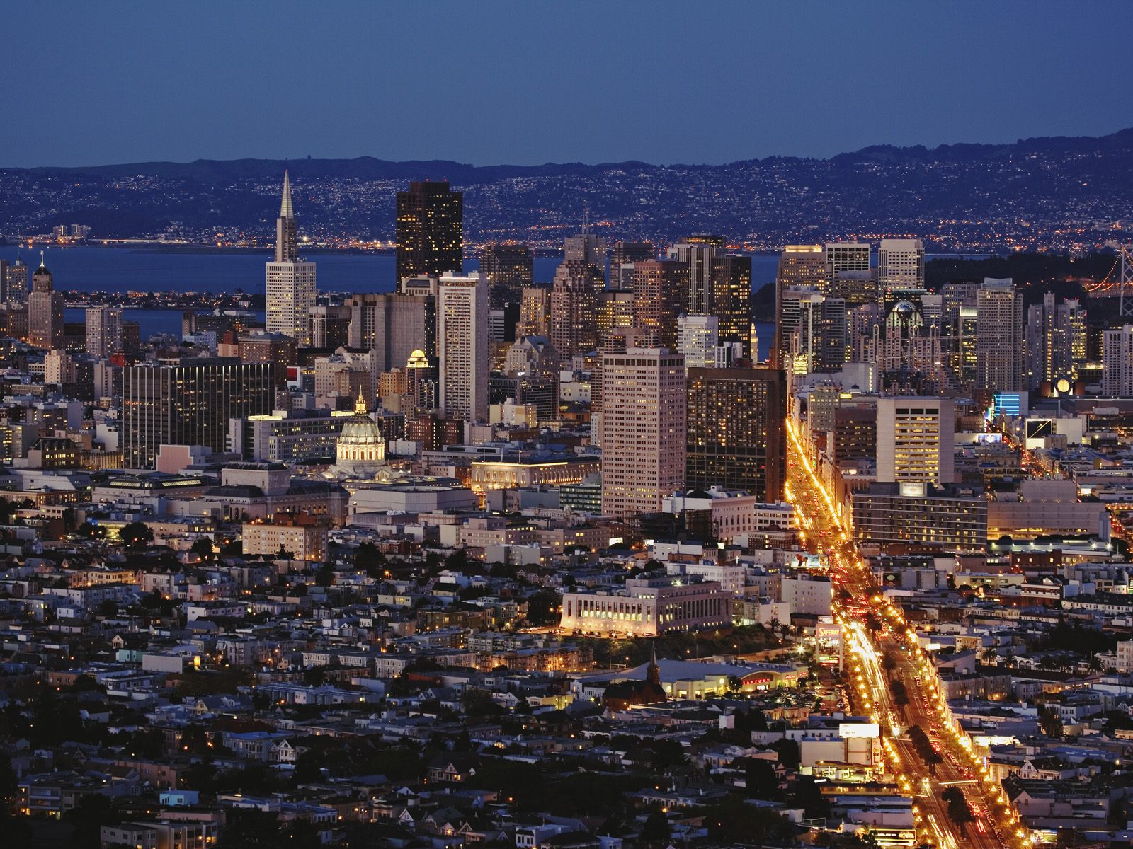 San Francisco Skyline from Twin Peaks at Dusk