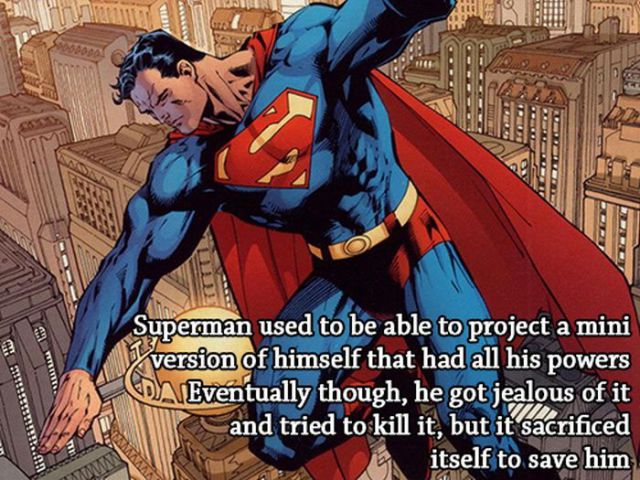 jim lee superman - 13HD Allah Superman used to be able to project a mini version of himself that had all his powers TAEventually though, he got jealous of it and tried to kill it, but it sacrificed itself to save him uuli
