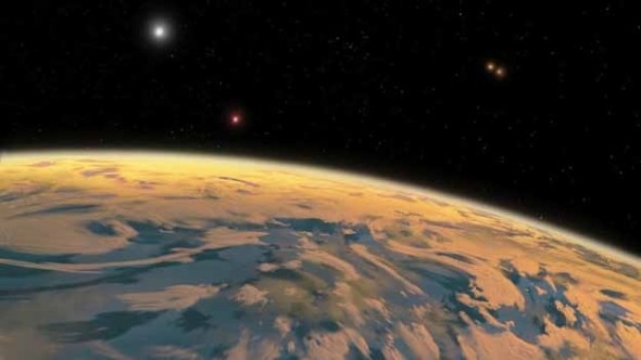 First Planet with FOUR Suns Discovered