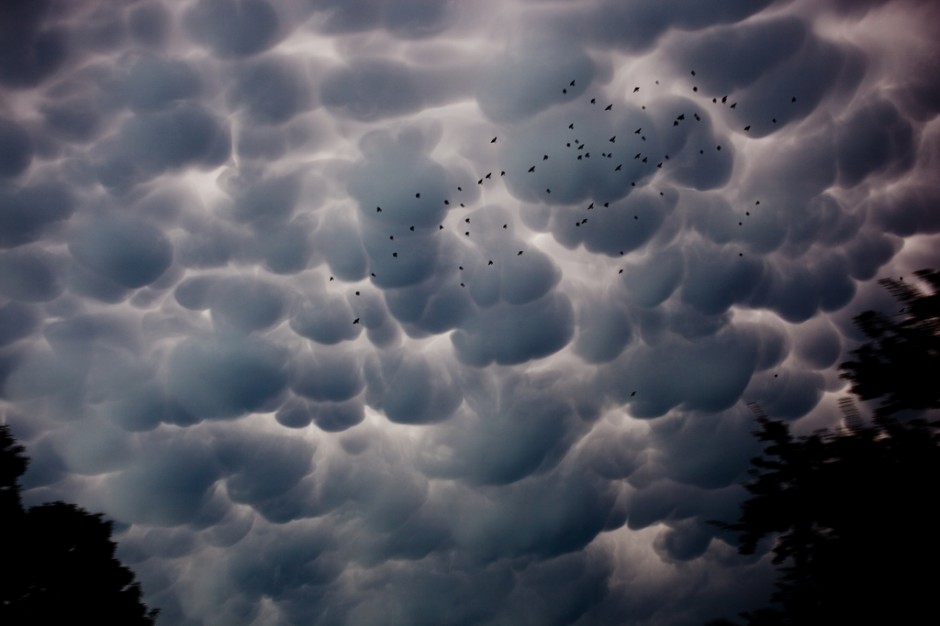 2 Mammatus clouds, Ft. Worth, TX