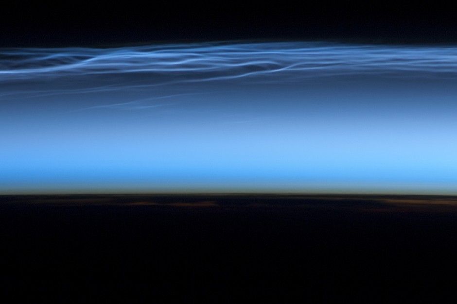 14 Noctilucent clouds over the
