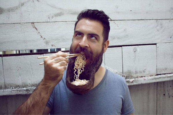 Ramen Noodle Beard Bowl