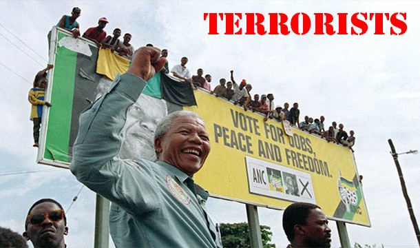 Because the African National Congress was declared a terrorist group by South Africa both the US and UK ended up putting Nelson on their terrorist watch lists