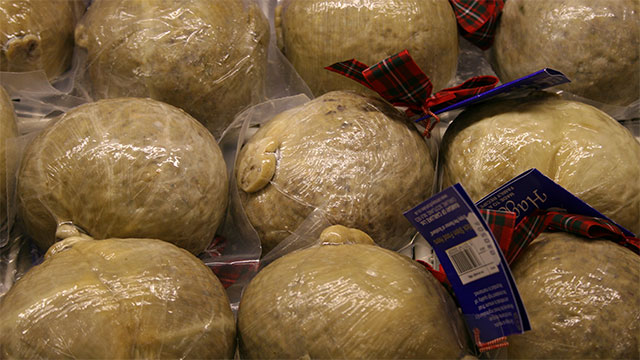 US: Haggis. Traditional Scottish haggis are made with sheeps lung which has been an illegal food product in the United States for 40 years. 