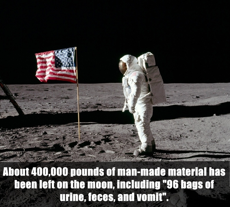 Fun fact about poop being left on the moon
