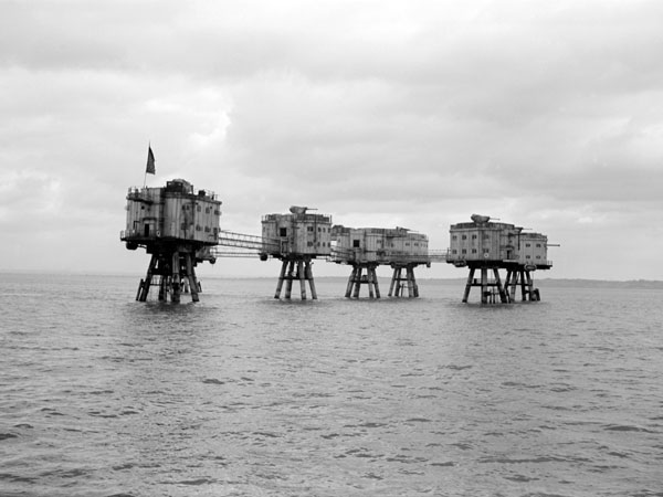 Maunsell Sea FortsThames and Mersey estuaries were built to protect England from German submarines decommissioned in the 1950s
