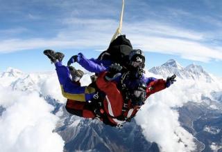 Sky Diving in the Himalayas Landing on the worlds highest drop zone definitely gives you bragging rights