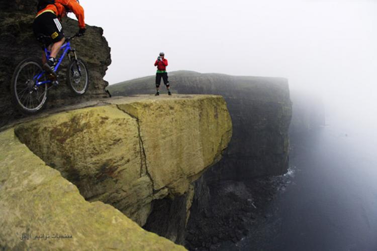 Bike trail on the Cliffs of Moher