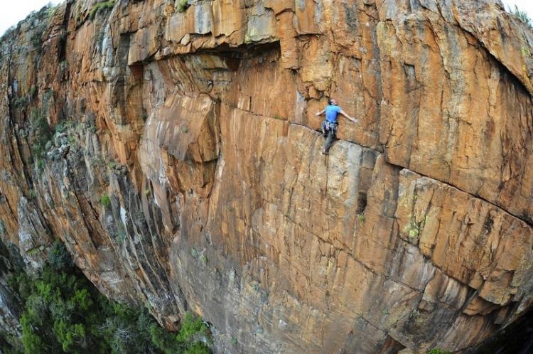 British climber John Roberts in South Africa