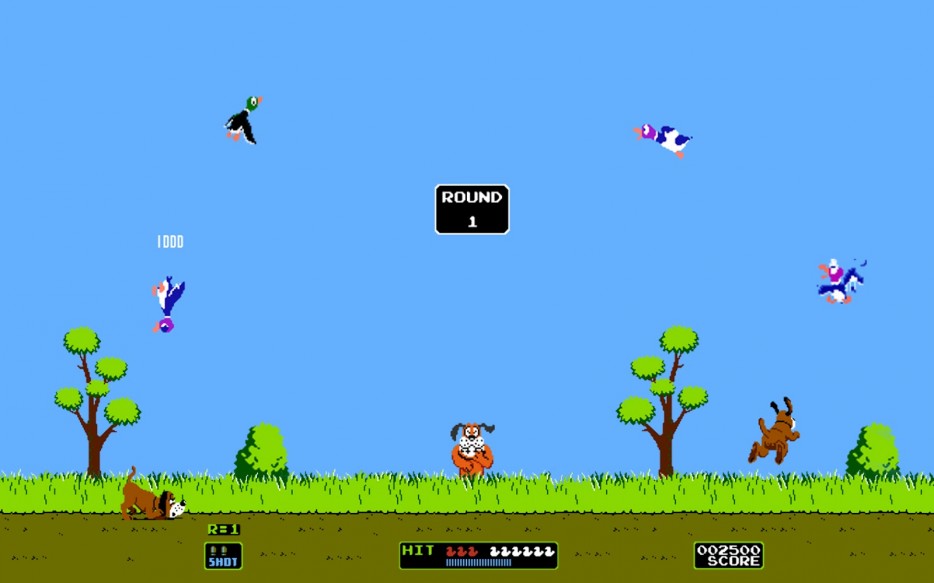 The 2nd player could control the ducks in Duck Hunt.