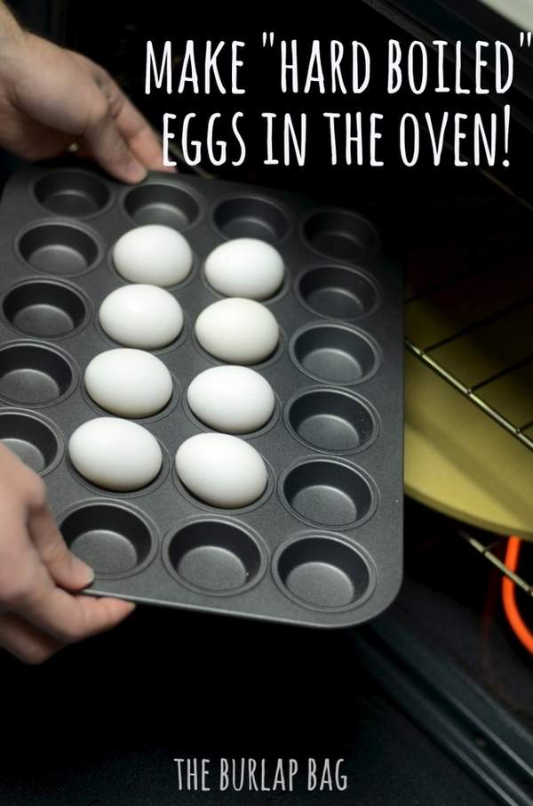 can you bake eggs - Make "Hard Boiled" Eggs In The Oven! Cco The Burlap Bag