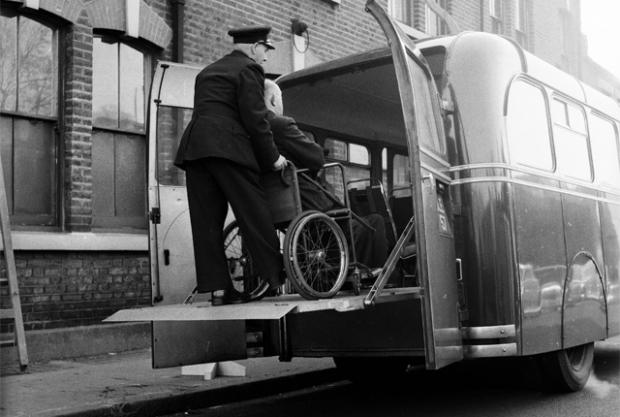 The Wheelchair - Accessible Bus-Walter Harris Callow, a blind, quadriplegic veteran, invented the first wheelchair-accessible bus in 1947. He took his first and only ride after death, when his body was transported for his funeral.