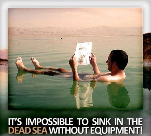 floating in the dead sea - It'S Impossible To Sink In The Dead Sea Without Equipment!