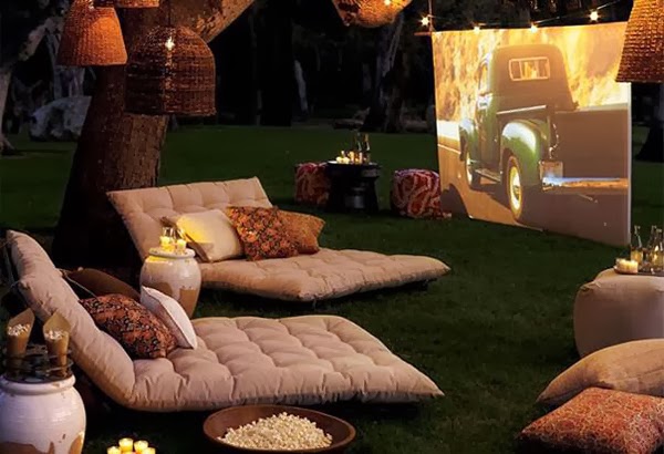 8. An outdoor movie theater
