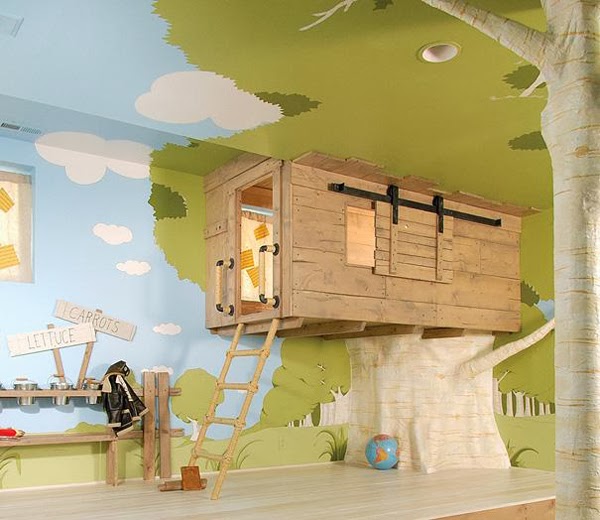 9. This indoor treehouse for your kids