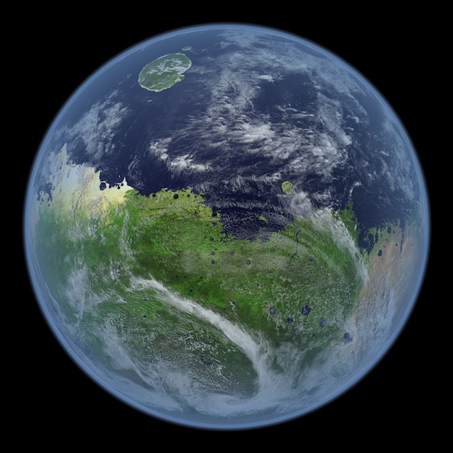 This is how Mars would look like if it had oceans.