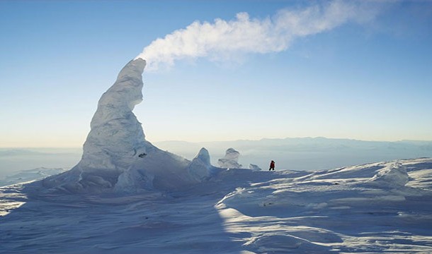 Ice Towers of Mount Erebus, Antarctica