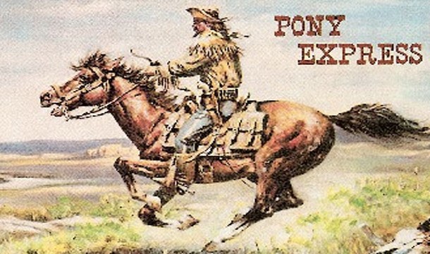 In spite of the larger-than-life legends, the Pony Express only lasted 19 months April 1860 to October 1861