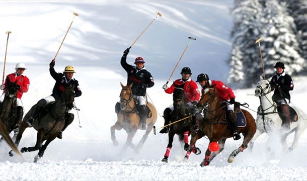Snow Polo: Often played on frozen lakes, this sport started in Switzerland and has since caught on in other parts of the world.