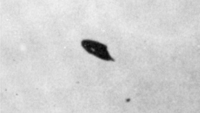 Phoenix, Arizona-Taken by William Rhodes of Phoenix, Arizona, this photo shows a disk circling the Phoenix on the sunset of July 7, 1947. The sighted UFO was a disk-like object that had a round front and a square tail, much like the tail of an airplane. After a close scrutiny by experts, this photo was found to be authentic.