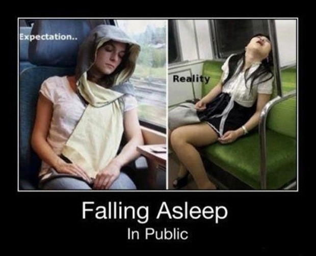 falling asleep in public - Expectation.. Reality Falling Asleep In Public